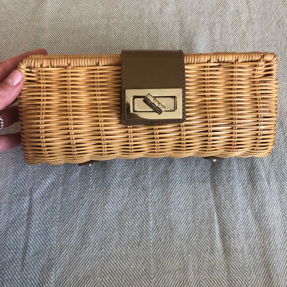 Jcrew woven clutch